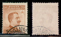 Colonie - Egeo - Scarpanto - 1917 - 20 Cent Michetti (9) - Usato (300) - Sonstige & Ohne Zuordnung