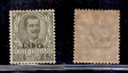 Colonie - Libia - 1917 - 45 Cent (18) - Gomma Integra (162) - Otros & Sin Clasificación