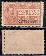 Colonie - Oltre Giuba - 1926 - 70 Cent Espresso (1) - Gomma Integra (125) - Andere & Zonder Classificatie