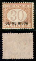 Colonie - Oltre Giuba - 1925 - 30 Cent Segnatasse (4 Varietà) - Cifra Evanescente - Gomma Originale - Non Catalogato - Sonstige & Ohne Zuordnung