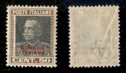 Colonie - Somalia - 1928 - 50 Cent Parmeggiani (117) - Gomma Originale - Ottimamente Centrato (120) - Sonstige & Ohne Zuordnung