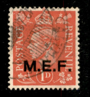 Occupazioni Straniere Delle Colonie - Occupazione Britannica - M.E.F. - M.E.F. - 1 Penny (6) Usato A Calimnos (dicembre  - Autres & Non Classés