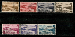 Occupazioni Straniere Delle Colonie - Somalia A.F.I.S. - 1950 - Posta Aerea (1/3 + 5/8) - 7 Valori Usati - Other & Unclassified