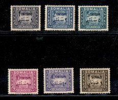 Occupazioni Straniere Delle Colonie - Somalia A.F.I.S. - 1950 - Segnatasse (1/6) - Serie Completa - Gomma Integra - Sonstige & Ohne Zuordnung