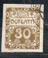 CZECH CECA CZECHOSLOVAKIA CESKA CECOSLOVACCHIA 1918 1920 POSTAGE DUE DOPLATIT 30h USED USATO OBLITERE' - Impuestos