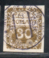 CZECH CECA CZECHOSLOVAKIA CESKA CECOSLOVACCHIA 1918 1920 POSTAGE DUE DOPLATIT 30h USED USATO OBLITERE' - Segnatasse