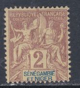 Sénégambie Et Niger N° 2 X Type Groupe : 2 C. Lilas-brun Sur Paille, Trace De Charnière Sinon TB - Nuovi