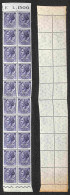 Repubblica - 1956 - 15 Lire Siracusana (767) - Blocco Verticale Di 20 - Taglio Chirurgico Diagonale Su 10 Pezzi - Gomma  - Autres & Non Classés