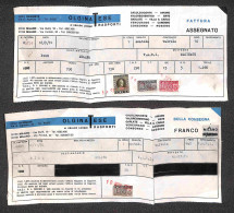 Repubblica - Pacchi In Concessione - Due Moduli Da Milano A Olginate Del 1970/1972 Con Diverse Affrancature (una Mista C - Andere & Zonder Classificatie