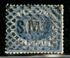 SAN MARINO - 1877 - 10 Cent Stemma (3) - Usato - Sonstige & Ohne Zuordnung