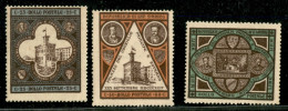 SAN MARINO - 1894 - Palazzo Del Governo (23/25) - Serie Completa - Discretamente Centrati - Gomma Originale - Otros & Sin Clasificación