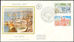 Europa CEPT 1977 France - Frankreich FDC4 Y&T N°1928 à 1929 - Michel N°2024 à 2025 - 1977