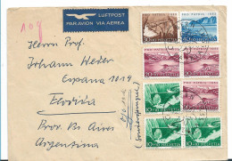 SCHWEIZ 388 / `Pro Patria 1953, Portogerechte Frankatur Nach Argentinien, FDC 1.6.53 - Brieven En Documenten