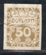 CZECH CECA CZECHOSLOVAKIA CESKA CECOSLOVACCHIA 1918 1920 POSTAGE DUE DOPLATIT 50h USED USATO OBLITERE' - Segnatasse