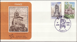 Europa CEPT 1978 France - Frankreich FDC5 Y&T N°2008 à 2009 - Michel N°2098 à 2099 - 1978