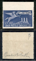 SAN MARINO - 30 Lire UPU (15a) Non Dentellato - Gomma Integra - G. Bolaffi - Andere & Zonder Classificatie