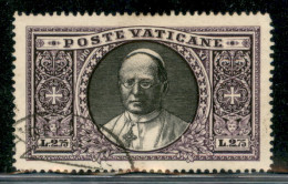 VATICANO - 1933 - 2,75 Lire Medaglione (31) - Usato - Sonstige & Ohne Zuordnung