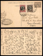 VATICANO - Intero Postale Da 50 Cent Con Affrancatura Aggiuntiva (94/95) Per Lugano Del 13.12.45 - Otros & Sin Clasificación