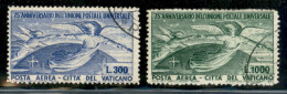 VATICANO - 1949 - UPU Posta Aerea (18/19) - Serie Completa - Usati - Other & Unclassified