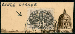 VATICANO - 1946 - 20 Cent Segnatasse (14) - Usato Su Frammento - Autres & Non Classés