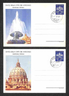 VATICANO - Cartoline Postali - 1949 - 13 Lire Vedute II Tiratura (C8-1/2) - Due Diverse FDC 1.3.1949 (100) - Other & Unclassified