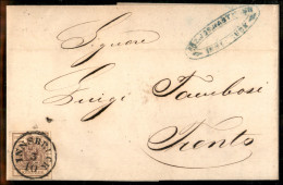 EUROPA - AUSTRIA - 6 Kreuzer (4y) Su Lettera Da Insbruck A Trento Del 3.10.1857 - Altri & Non Classificati