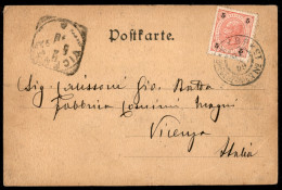 EUROPA - AUSTRIA - KKBP Bregenz Wien N. 15 - Cartolina Da Bludenz (Kirche Und Rhatikon) A Vicenza Del 31.3.1909 - Otros & Sin Clasificación