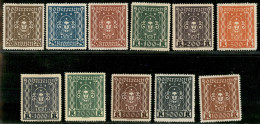 EUROPA - AUSTRIA - 1922 - Testa Di Donna (398A/408A) - Serie Completa - Gomma Originale - Other & Unclassified