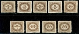 EUROPA - AUSTRIA - 1894 - Segnatasse (1/9) - Serie Completa - Gomma Originale - Other & Unclassified