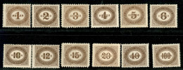 EUROPA - AUSTRIA - 1900 - Segnatasse (22/33) - Serie Completa - Gomma Originale - Altri & Non Classificati