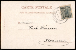 EUROPA - AUSTRIA - 10 Para (47) Su Cartolina Da Costantinopoli A Firenze Del 12.11.1906 - Altri & Non Classificati
