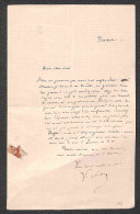 EUROPA - FRANCIA - Victorien Sardou Drammaturgo Francese - Lettera Autografa - Autres & Non Classés