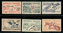 EUROPA - FRANCIA - 1953 - Sport (978/983) - Serie Completa - Gomma Integra - Otros & Sin Clasificación