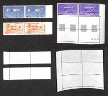 EUROPA - FRANCIA - 1984/1986 - Posta Aerea Aviazione Civile (2128 + 2490 + 2579) - 3 Valori Del Periodo In Coppie Orizzo - Otros & Sin Clasificación