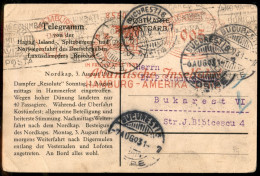 EUROPA - GERMANIA - 1931 - Amburg Amerika Linie - Cartolina Per Bucarest Del 3.8.31 - Other & Unclassified