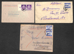 EUROPA - GERMANIA - Feldpost/Luftfeldpost - 1942/1944 - Tre Buste Del Periodo - Andere & Zonder Classificatie