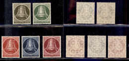 EUROPA - GERMANIA - 1951 - Campana II (82/86) - Serie Completa - Gomma Integra - Otros & Sin Clasificación