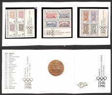EUROPA - GRECIA - 1996 - 100 Anni Olimpiadi (Block 13/15) - Serie Competa In Libretto Speciale - Gomma Integra - Otros & Sin Clasificación