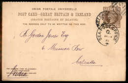 EUROPA - IRLANDA - Sea Post Office C - Cartolina Da Belfast A Calcutta Del 30.11.92 - Autres & Non Classés