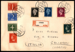 EUROPA - OLANDA - Raccomandata Da Leiden A Varese Del 4.8.47 Con Affrancatura Multipla - Other & Unclassified