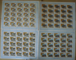 RWANDA 1991 : N° 1384 / 1387 ** ; CAT : 200,00€    Feuille De 25 - Unused Stamps
