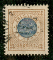 EUROPA - SVEZIA - 1872 - 1 Riks (26B - Dentellato 13) Usato - Other & Unclassified