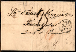 EUROPA - SVIZZERA - 1858 (6 Aprile) - Lettera Da Aarau A Fiorenzuola Via Lucerna - Autres & Non Classés