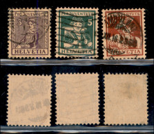 EUROPA - SVIZZERA - 1916 - Pro Juvenute (130/132) - Serie Completa Usata (150) - Other & Unclassified