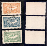 OLTREMARE - AFGHANISTAN - 1948 - Posta Aerea (325/327) - Serie Completa - Usati (80) - Other & Unclassified
