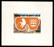 OLTREMARE - BURKINA FASO - 1975 - Haute Volta - Prova - 100 Franchi Olimpiadi Invernali (606) - Foglietto Non Dentellato - Sonstige & Ohne Zuordnung
