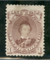 OLTREMARE - CANADA - NEWFOUNDLAND - 1868 - 1 Cent Principe Edward (22a) - Nuovo Senza Gomma - Altri & Non Classificati