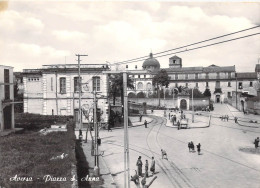 23046 " AVERSA-PIAZZA S. ANNA " ANIMATA-VERA FOTO-CART. SPED.1964 - Aversa