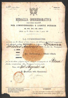 Documenti E Varie - 1866 - Medaglia Commemorativa Delle Guerre D'Indipendenza 1848/1861 - Decreto Di Conferimento Per La - Sonstige & Ohne Zuordnung
