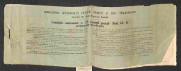 Documenti E Varie - 1940 - Poste E Telegrafi - Assegni Postali Mod. Ch. 16 - Fascicolo Con 13 Assegni Integri - Otros & Sin Clasificación